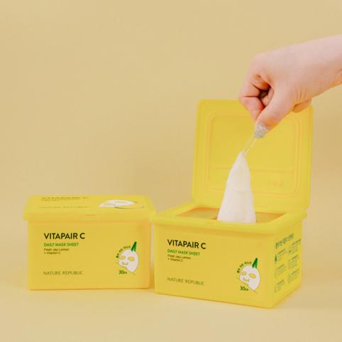 Hoja de mascarilla diaria Nature Republic Vita Pair C (30 hojas)