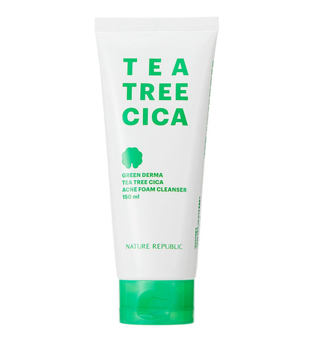 Nature Republic Green Derma Tea Tree Cica Acne Foam Cleanser