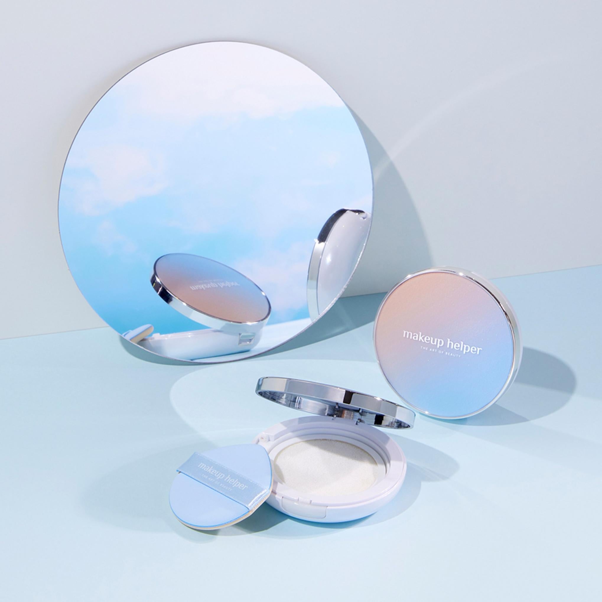 Makeup Helper Vegan Essence Солнцезащитный кушон SPF50+ PA++++