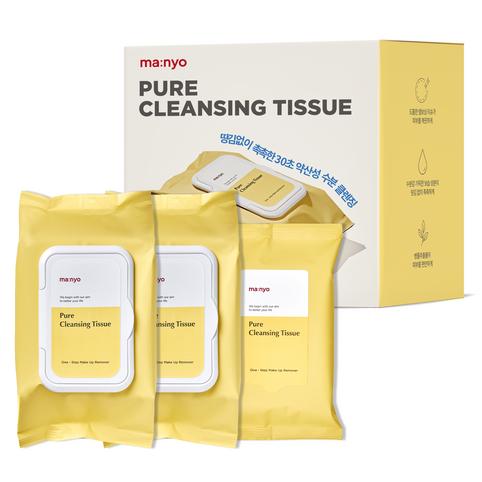 Manyo Factory Pure Reinigungstuch, 80 Blatt x 2 Stück + 10 Blatt-Set