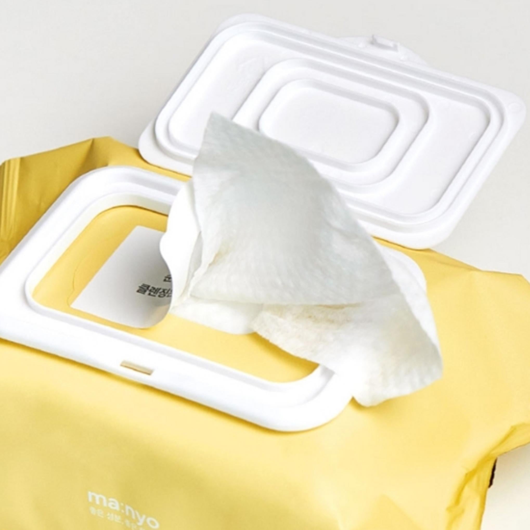 Manyo Factory Pure Reinigungstuch, 80 Blatt x 2 Stück + 10 Blatt-Set