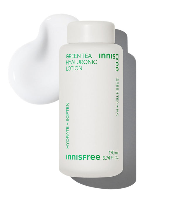 Innisfree New Green Tea Ácido hialurónico Loción de alta humedad