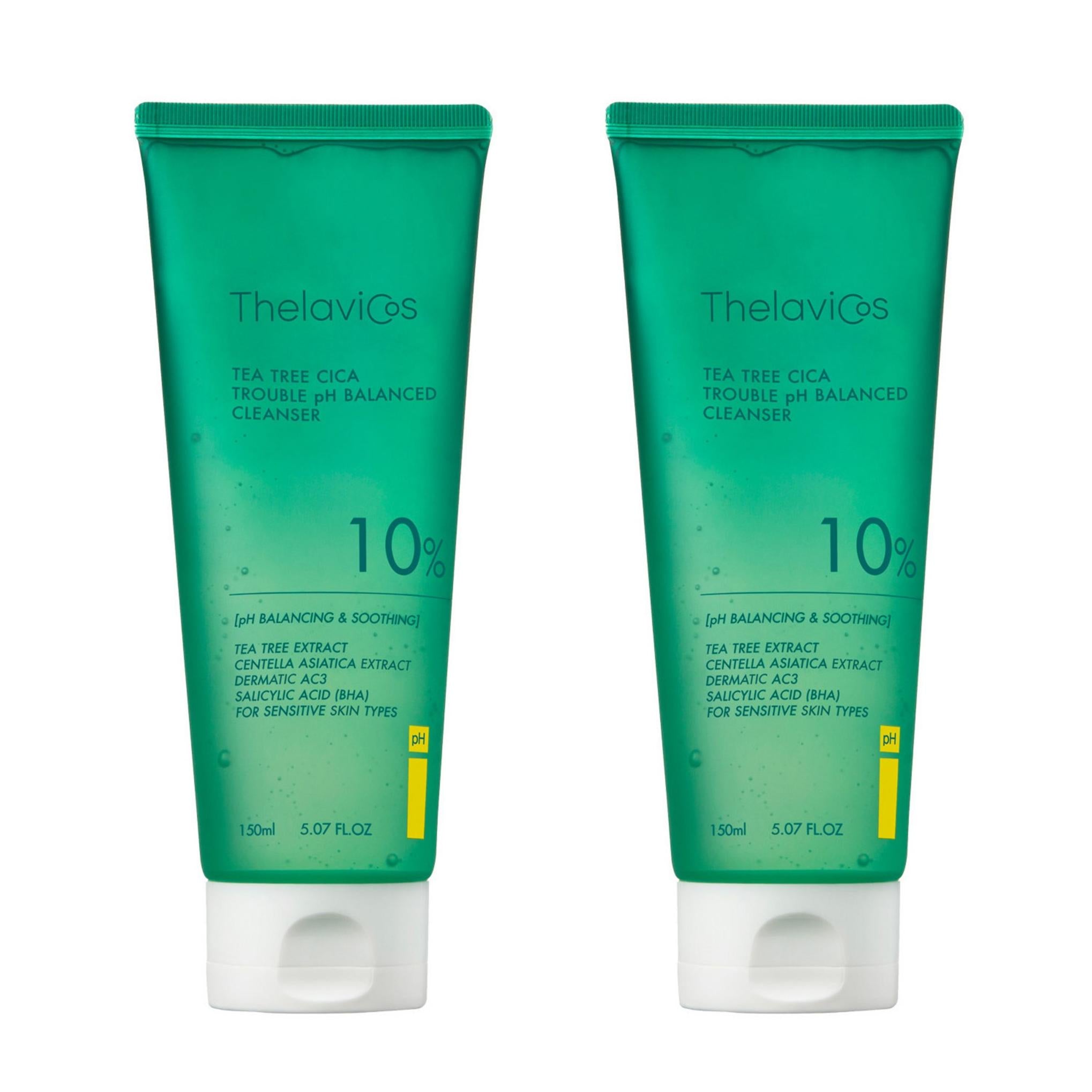 Theravicos Tea Tree Cica limpador levemente ácido 2ea