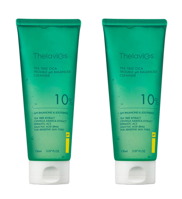 Theravicos Tea Tree Cica Mildly Acidic Cleanser 2ea