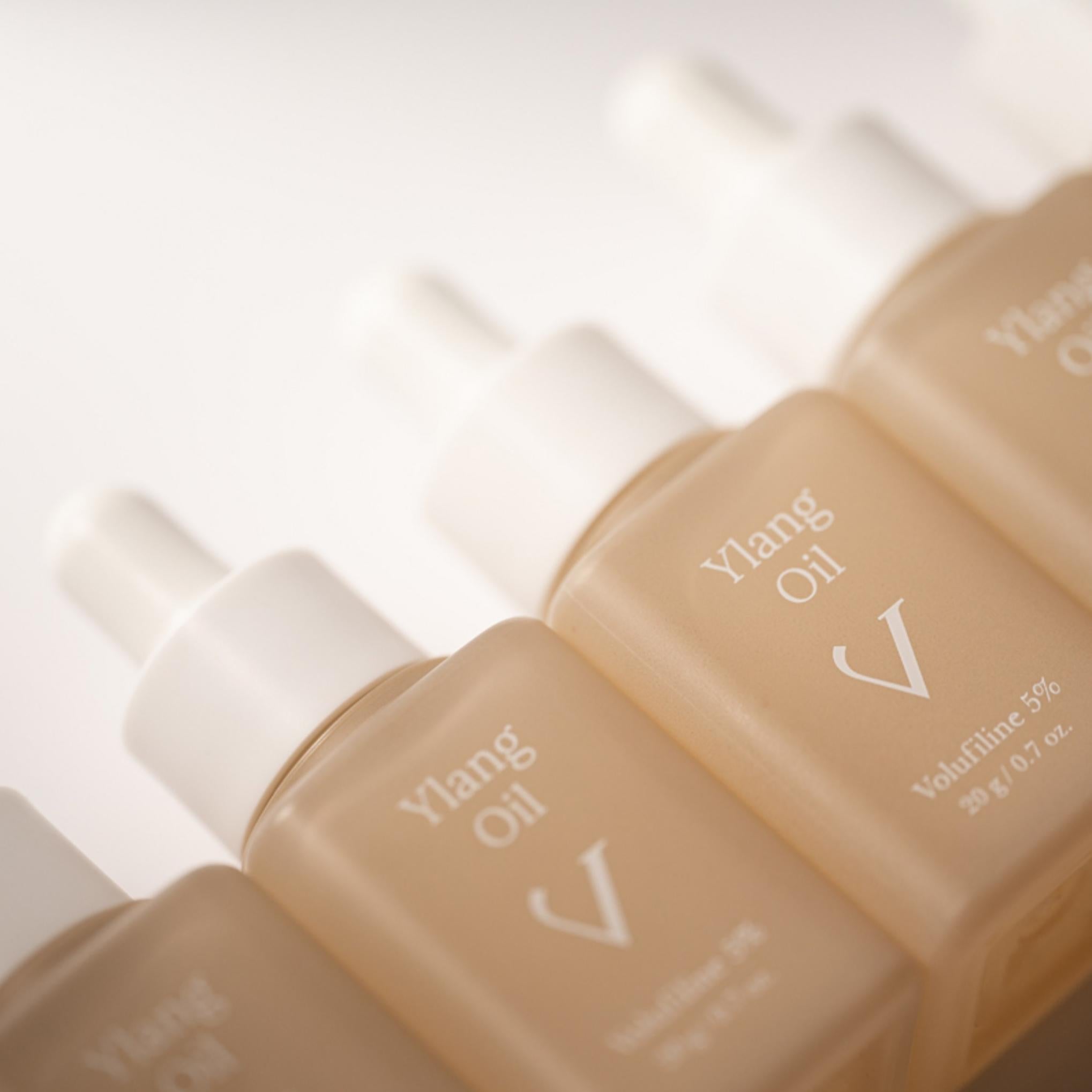 [2pcs] Vanini Francês Sedermasa Volufiline Óleo de Ylang 20ml Volume Elasticidade Cuidados Fragrância Ylang Ylang