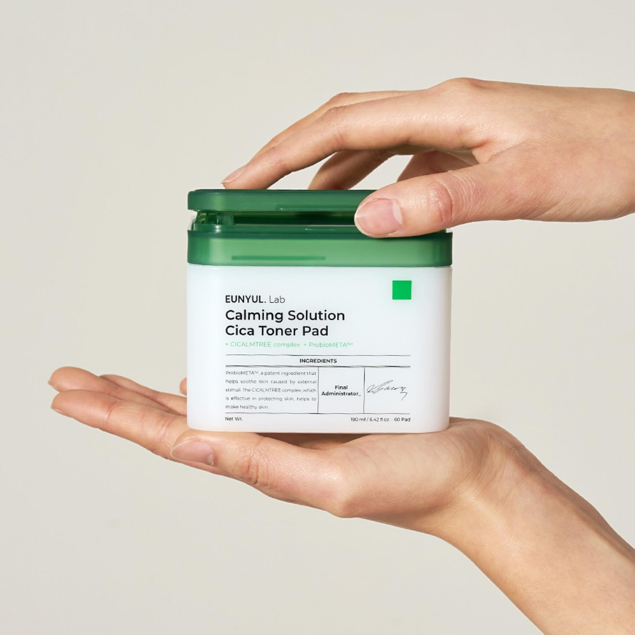 Eunyul Lab Solução Calmante Cica Toner Pad