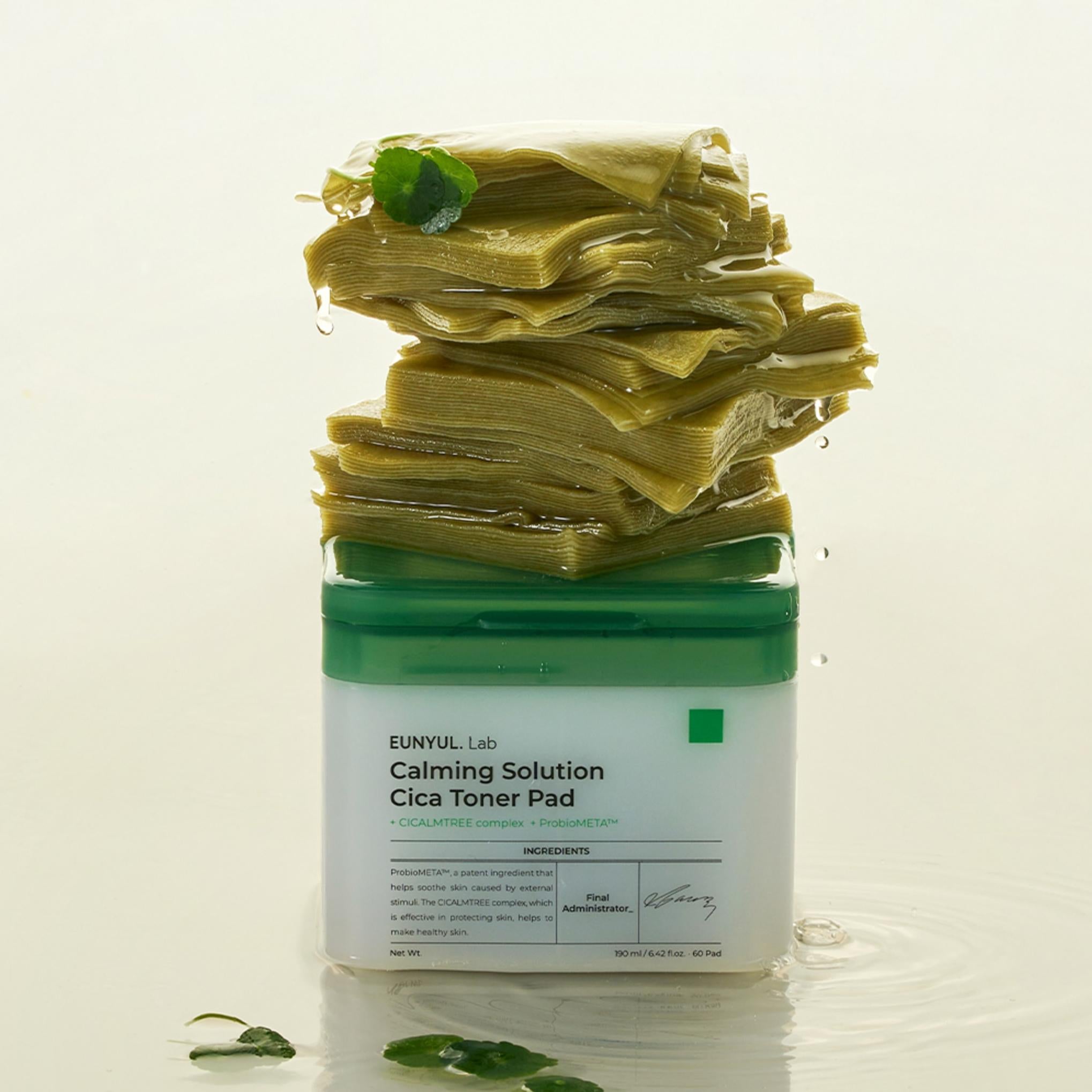 Eunyul Lab Solução Calmante Cica Toner Pad