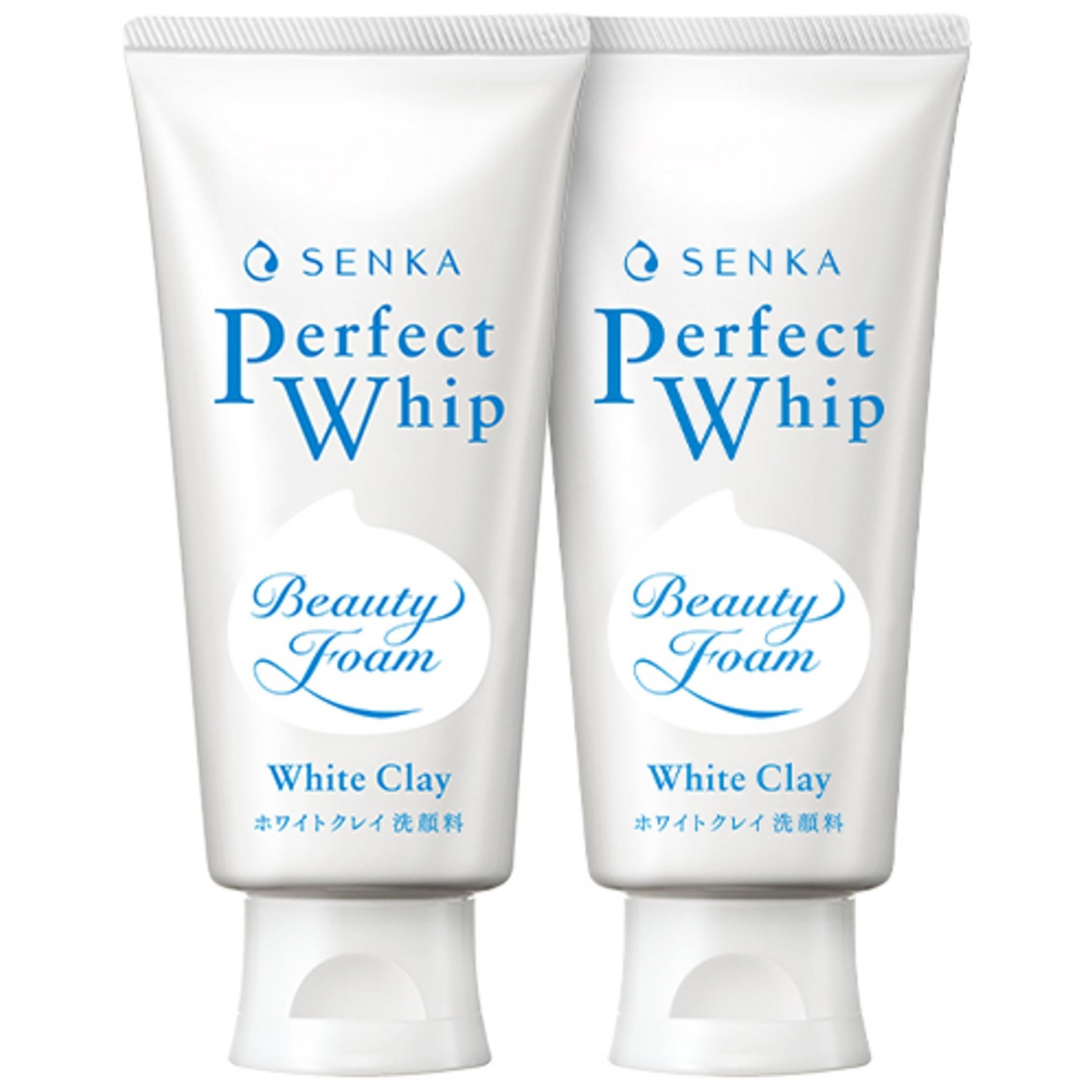 Senka NOUVEAU Mousse Nettoyante Parfaite à l'Argile Blanche Whip