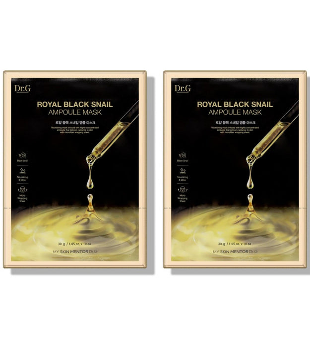 Dr.G Royal Black Snail Ampoule Mask 30g 20 sheets
