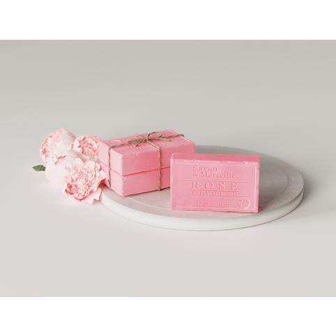 Lechatra 1802 Marseille Soap Rose Peony Scent 3p