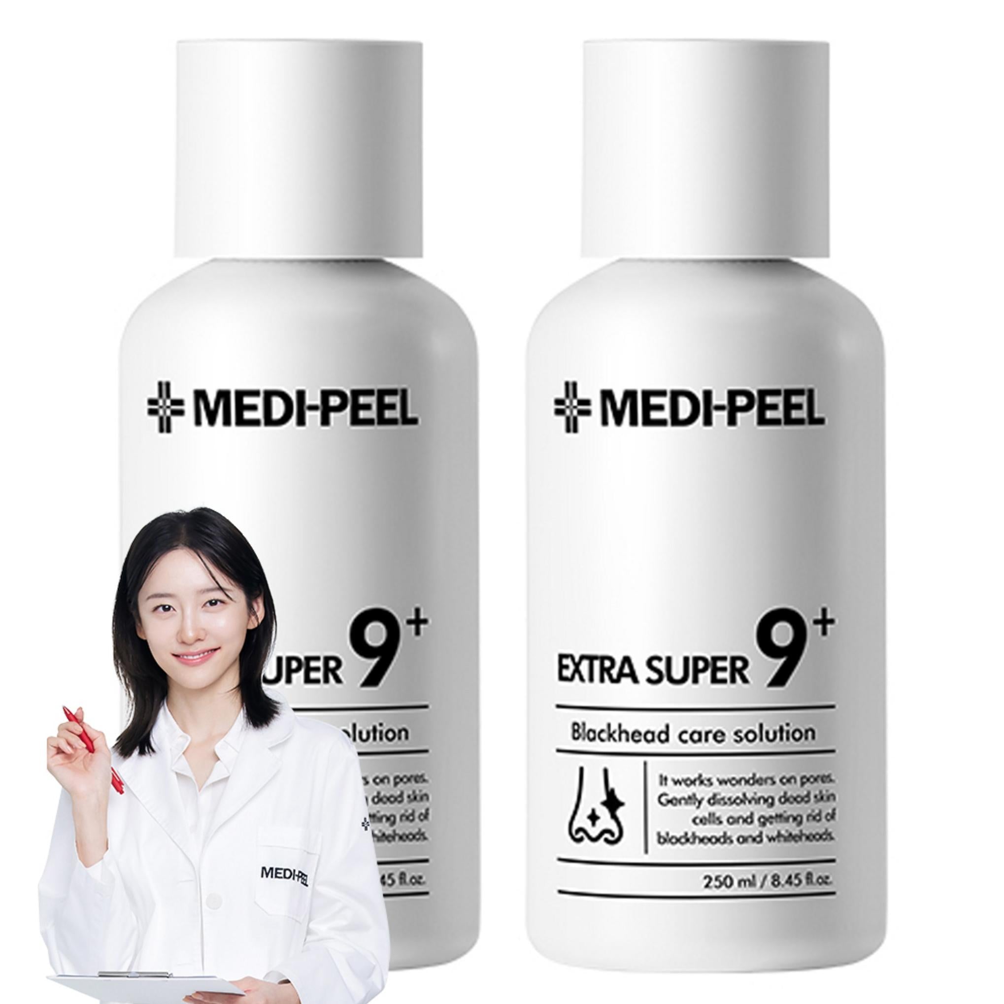 حزمة Medi-Peel Extra Super 9 Plus لتلطيف دهون الرؤوس السوداء على الأنف
