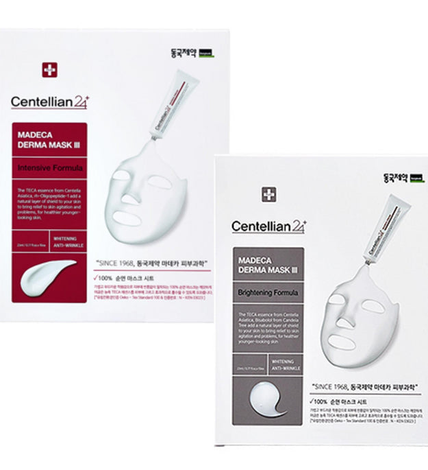 Centellian24 Derma Mask 3 Intensive Formula 10p + Brightening Formula 10p Set