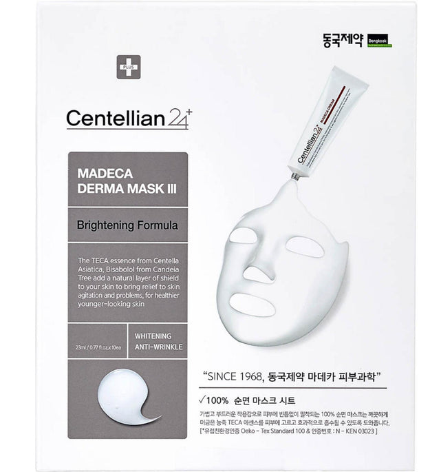 Centellian24 Derma Mask 3 Pack de formule éclaircissante