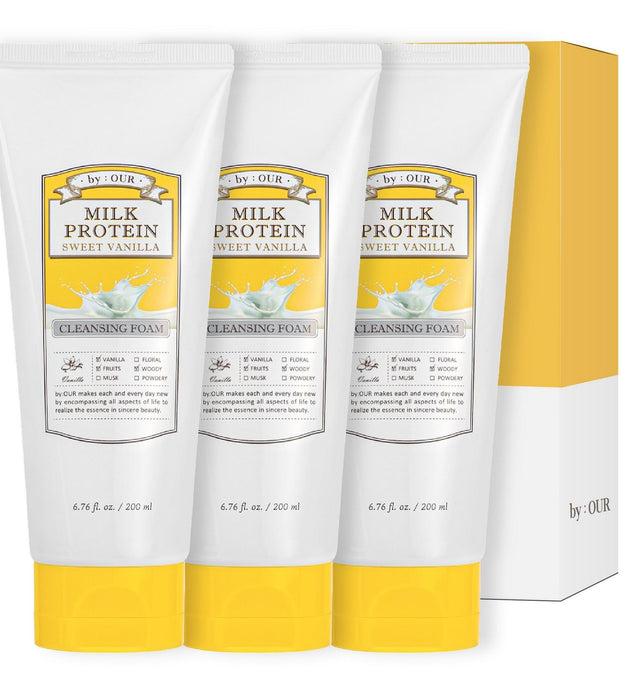 By Hour Milk Protein Whipped Vanilla Cleansing Foam 200ml