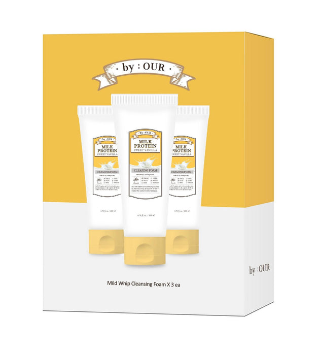 By Hour Milk Protein Whipped Vanilla Cleansing Foam 200ml