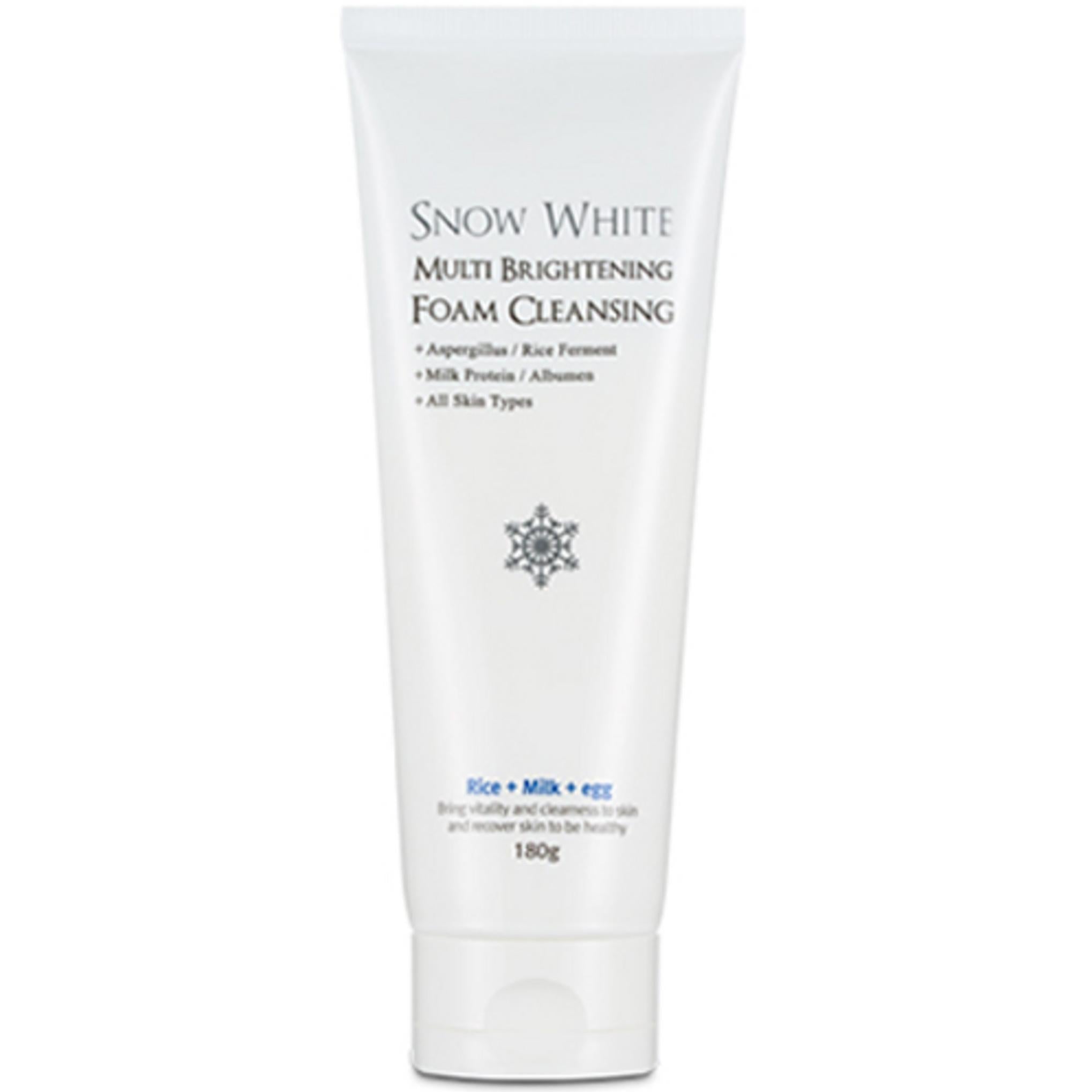 وصفة الجمال سنو وايت رغوة التنظيف المتعددة التفتيح