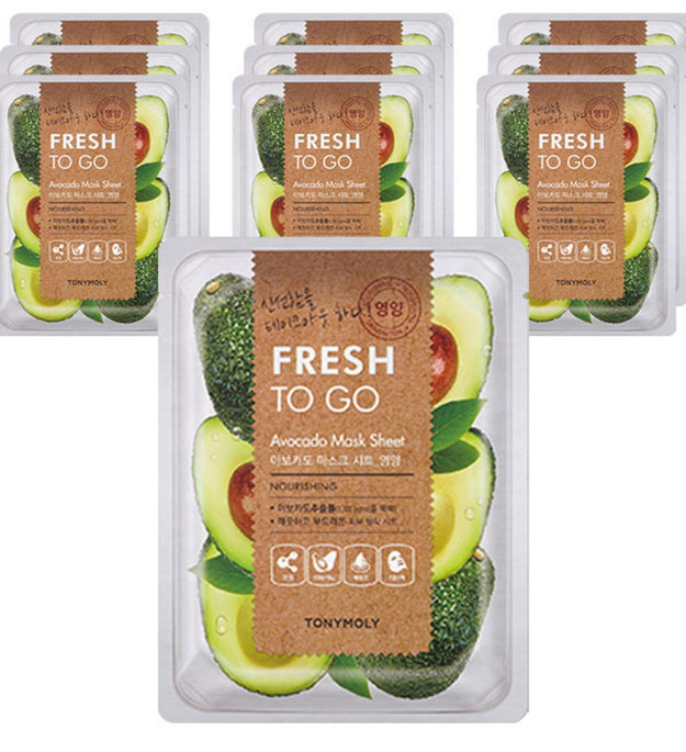 Masque en tissu Fresh To Go de TONY MOLY à l'avocat