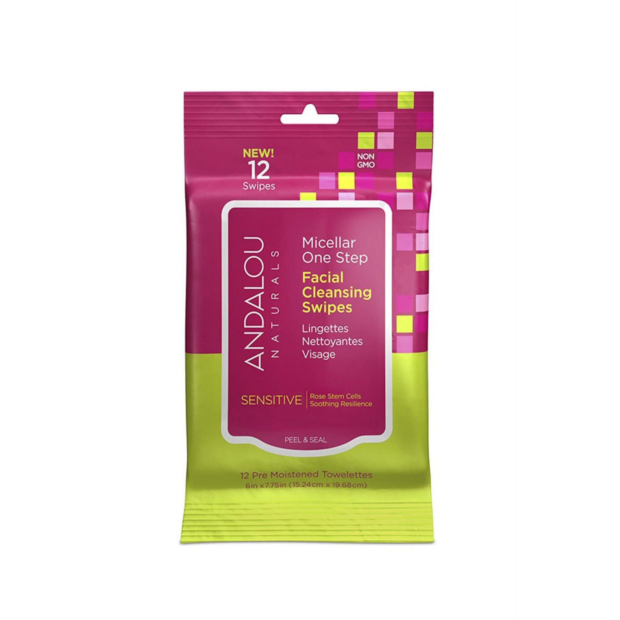 Andalou Naturals Swipe detergente viso Sensitive 15,24 x 19,68 cm