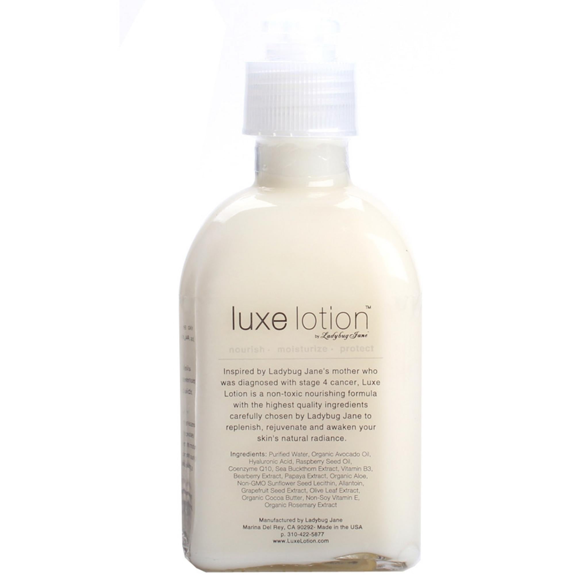 Luxe Beauty Loción de lujo para rostro, cuello y manos