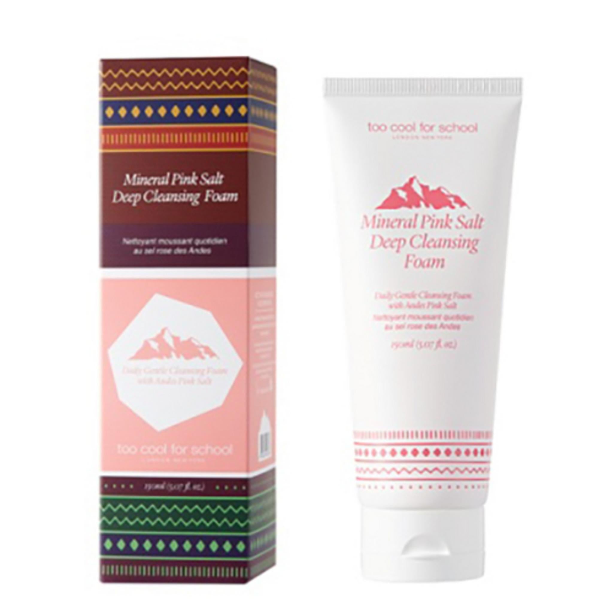 رائع جدًا بالنسبة للمدرسة، رغوة التنظيف العميق بالملح الوردي المعدني