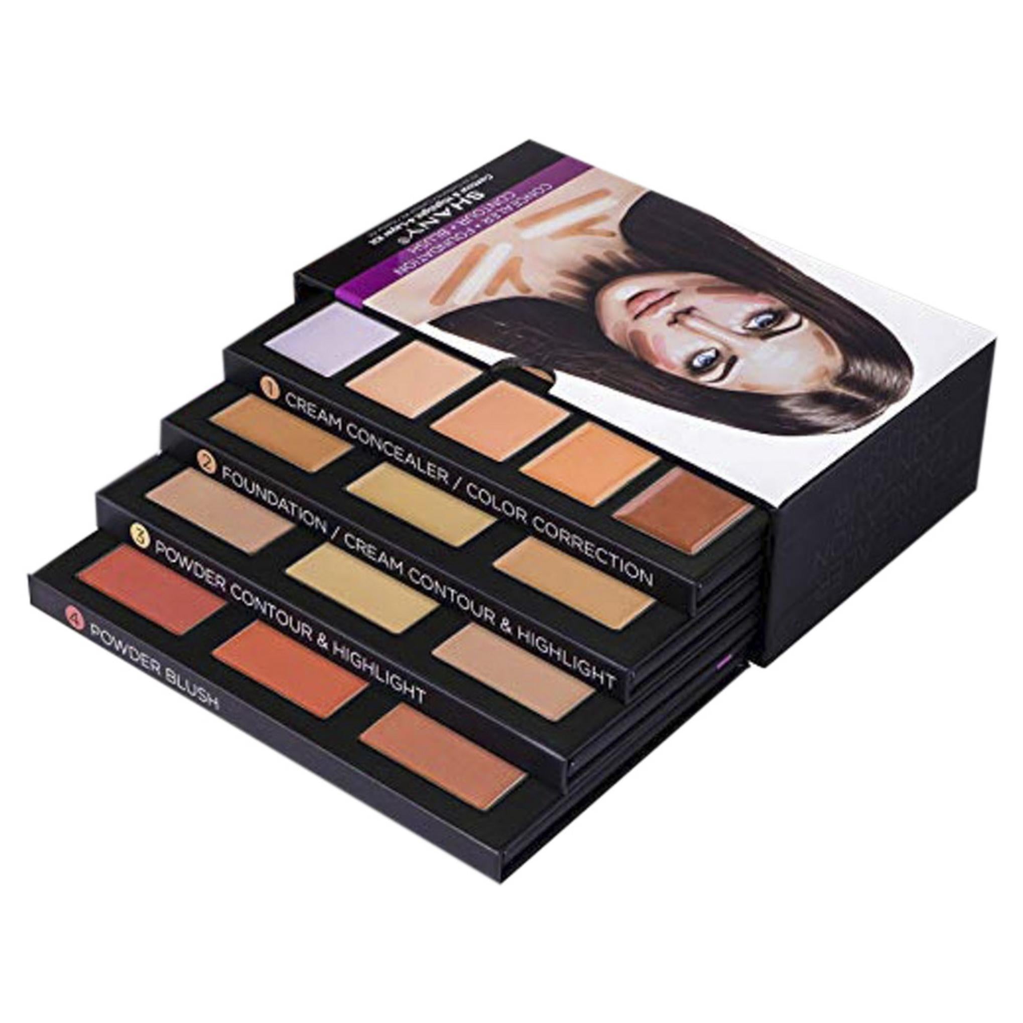 Набор для контуринга и хайлайтера Shani 4 Layer