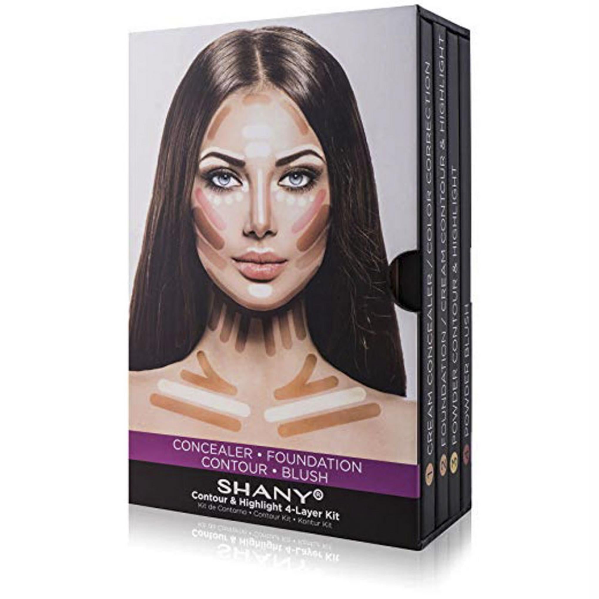 Набор для контуринга и хайлайтера Shani 4 Layer