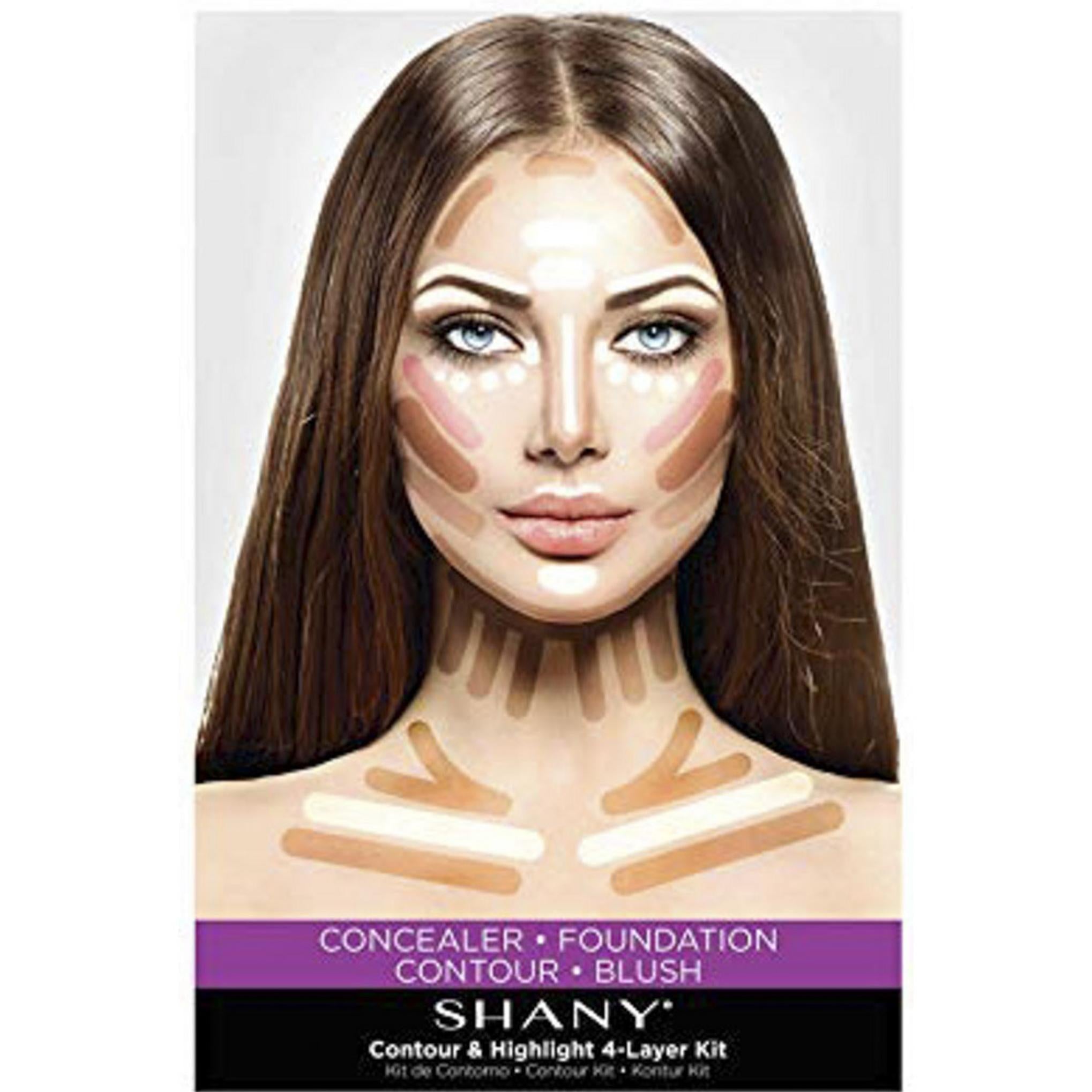 Набор для контуринга и хайлайтера Shani 4 Layer