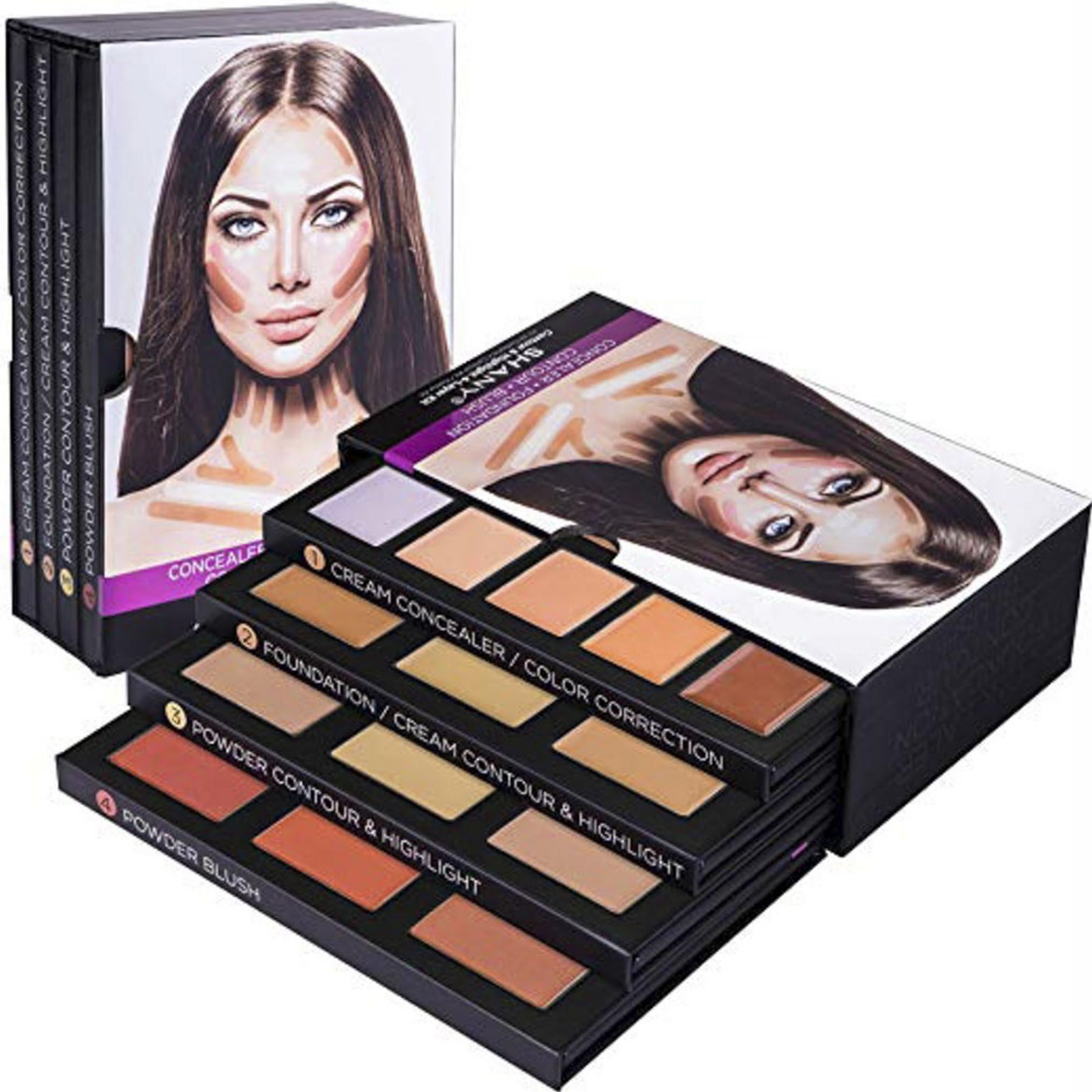 Набор для контуринга и хайлайтера Shani 4 Layer