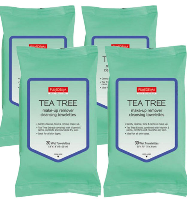 [Purederm] Lingette nettoyante à l'arbre à thé