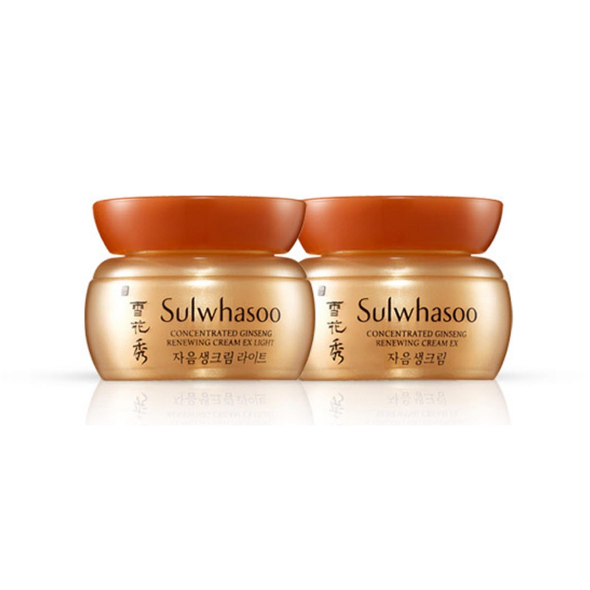 Sulwhasoo Agua Limpiadora Suave Gran Capacidad 400ml + Crema Renovadora Concentrada Ginseng GWP 2 tipos