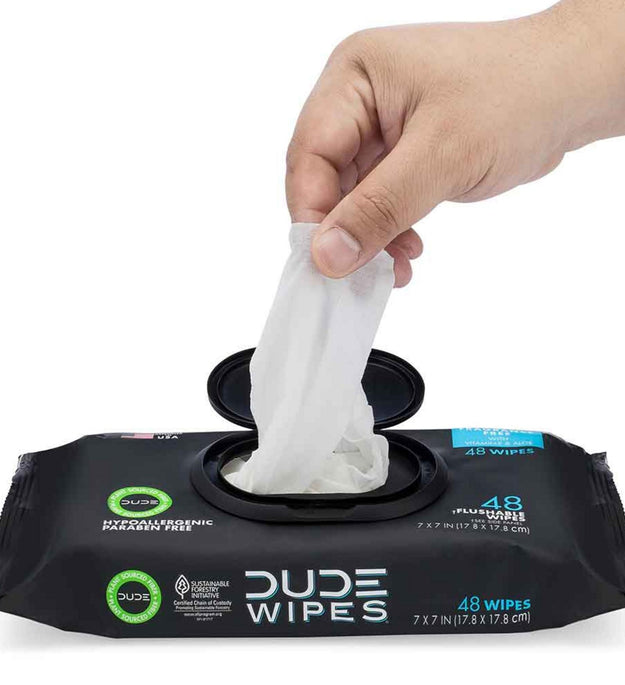 Dude Wipe Plushable Fragrance Free 17.8 x 17.8cm