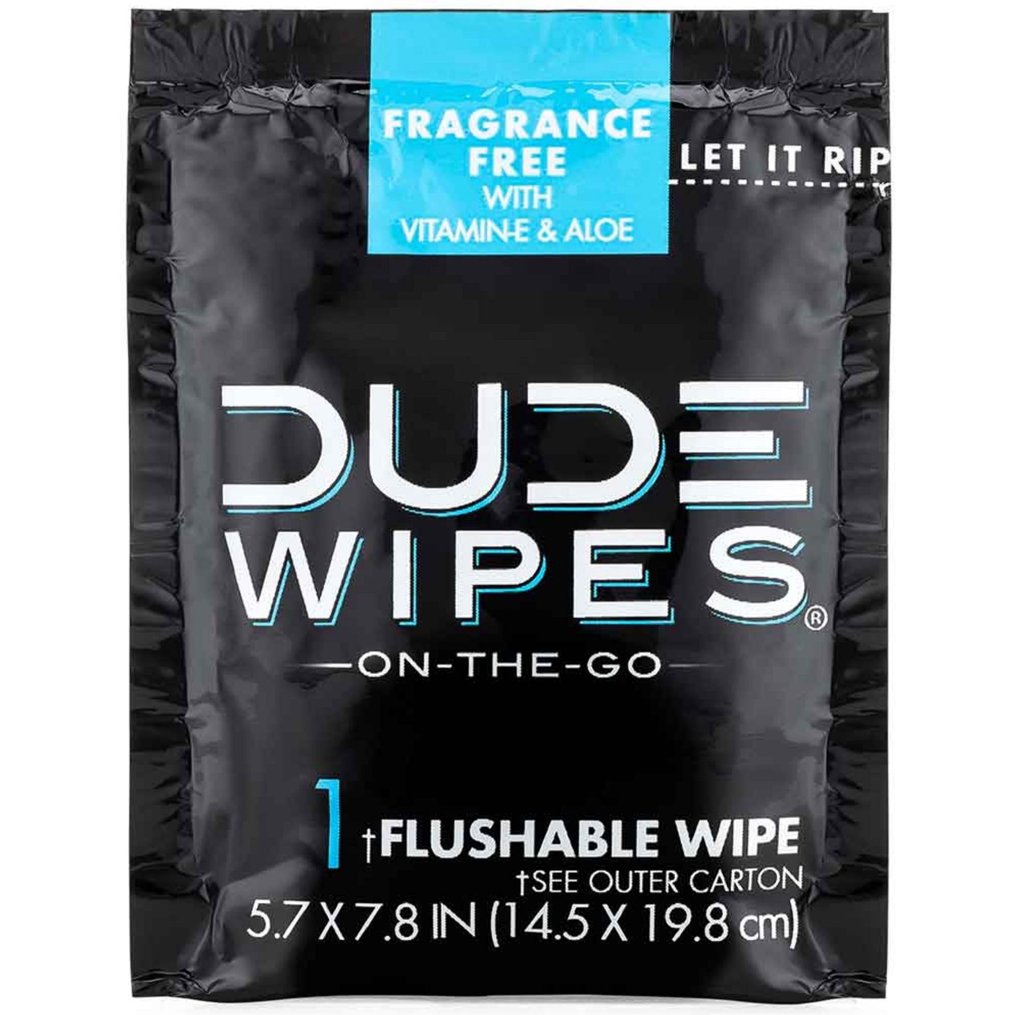 Дорожный набор салфеток Dude Wipe Plushable 14,5 x 19,8 см