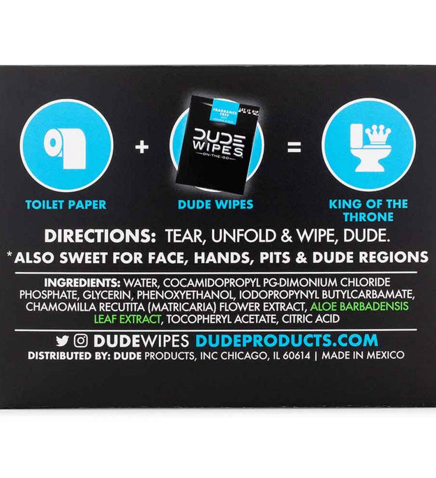 Pacote de viagem Dude Wipe Plushable 14,5 x 19,8 cm