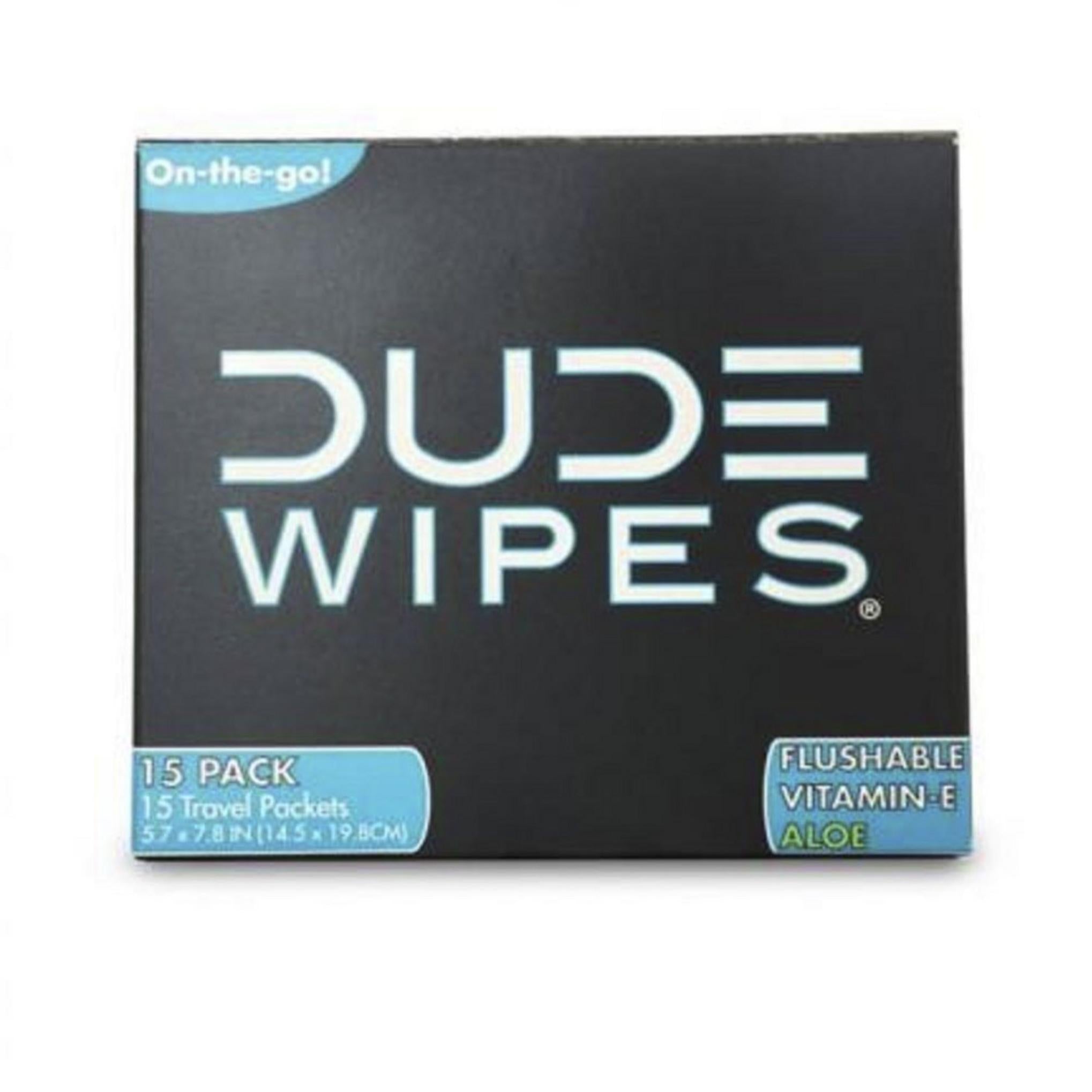 Дорожный набор салфеток Dude Wipe Plushable 14,5 x 19,8 см