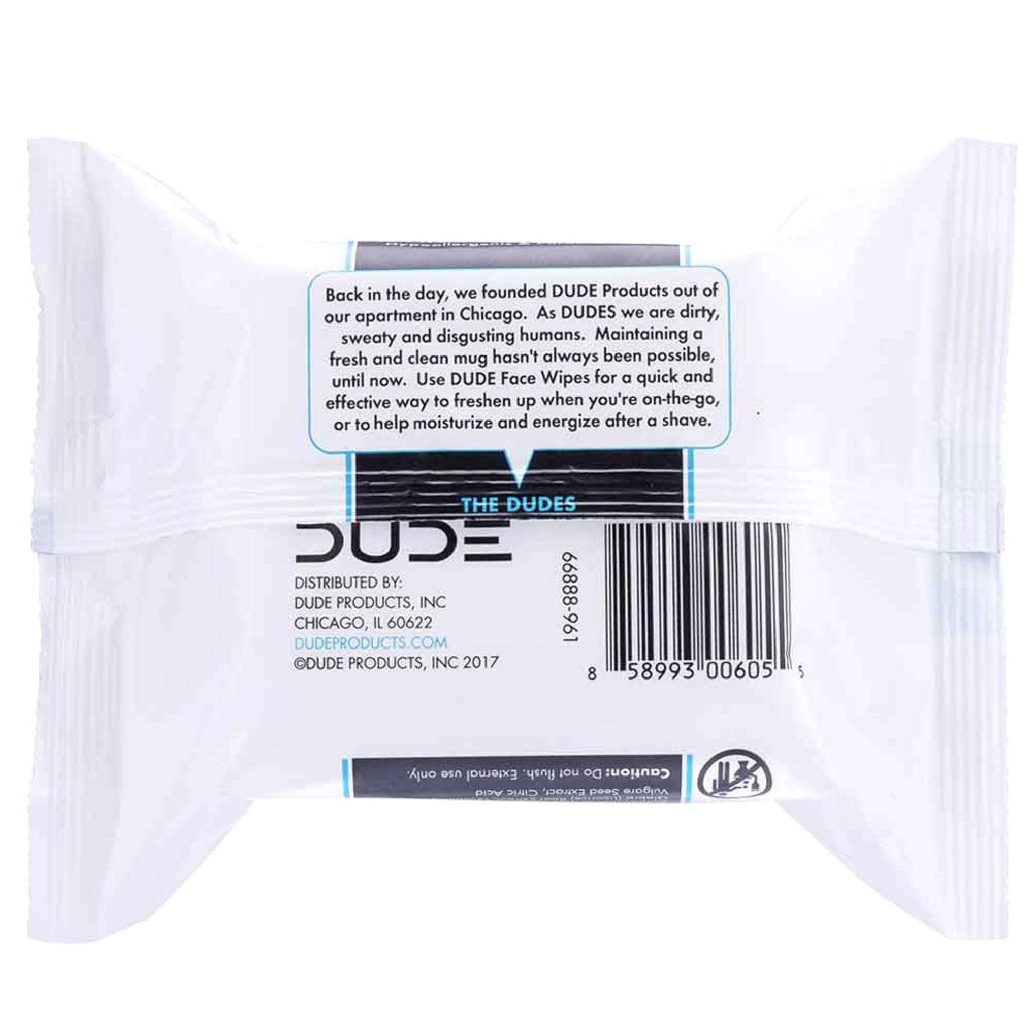 Салфетки для лица Dude без запаха 18,8 x 18,3 см