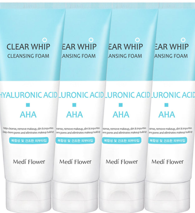 Medi Flower Clear Whip Schiuma detergente all'acido ialuronico