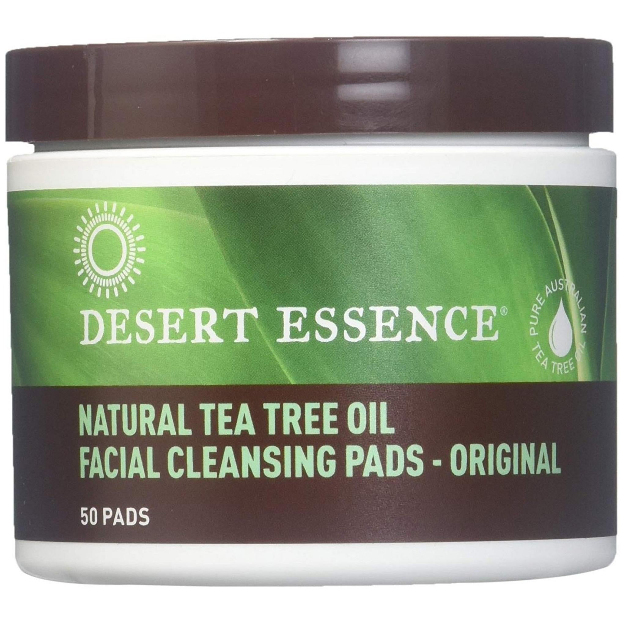 Desert Essence Natural Tea Tree Oil Facial Cleansing Pad Original