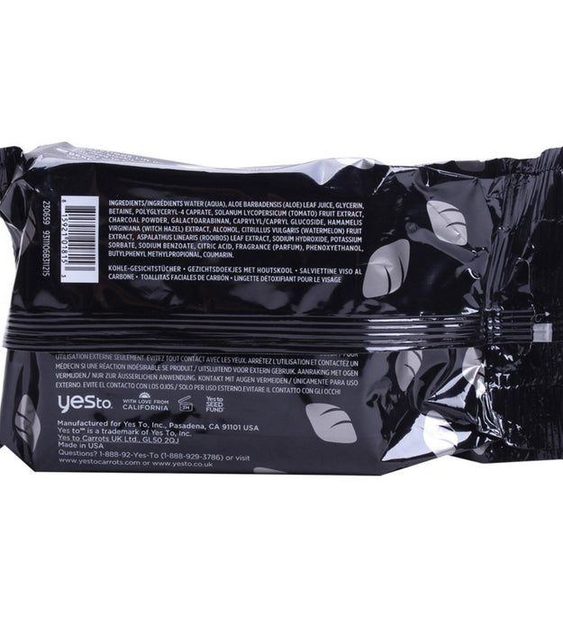 Yes To Tomato Detoxifying Charcoal Facial Wipes