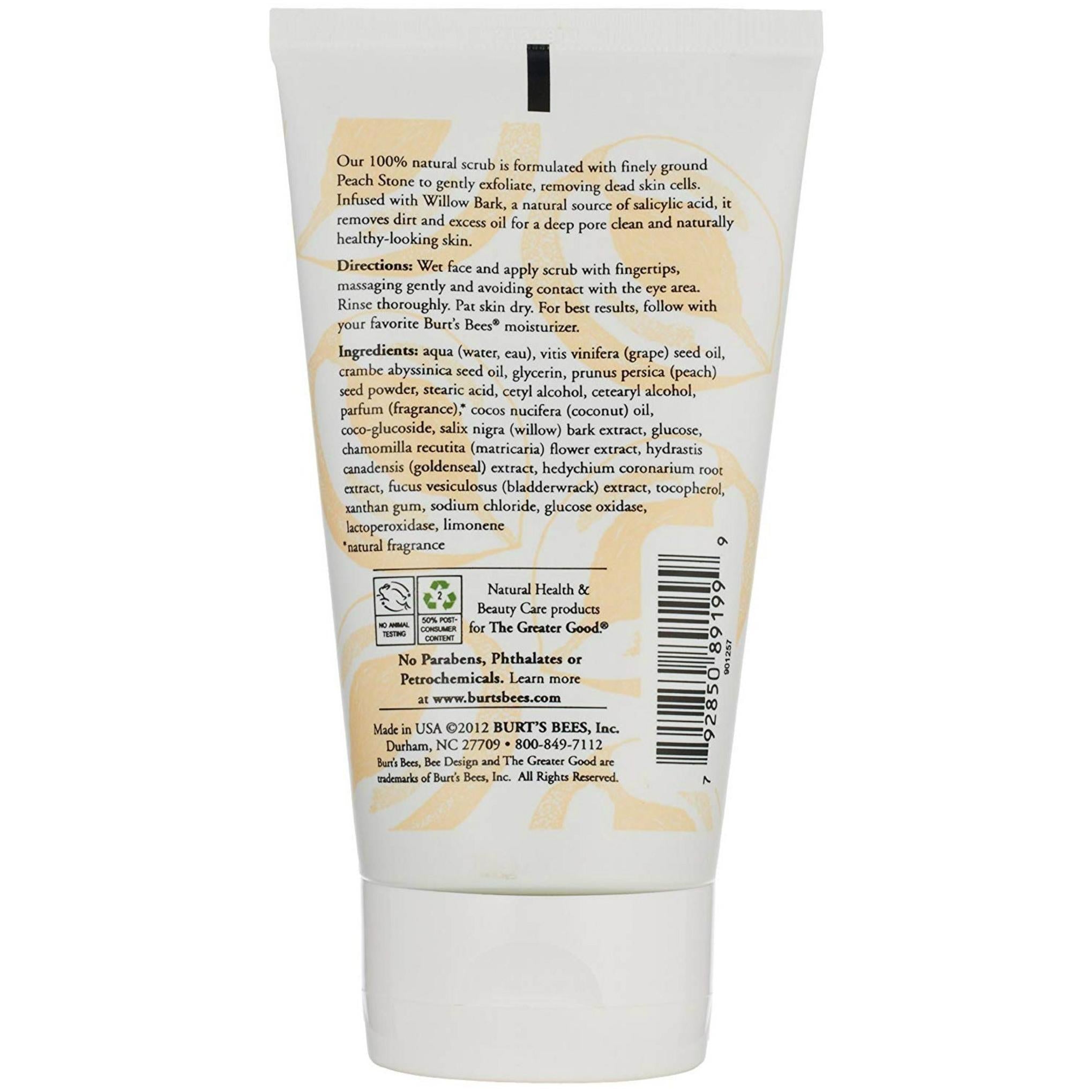 Burt's Bees Derin Gözenek Temizleyici Şeftali ve Söğüt Kabuğu