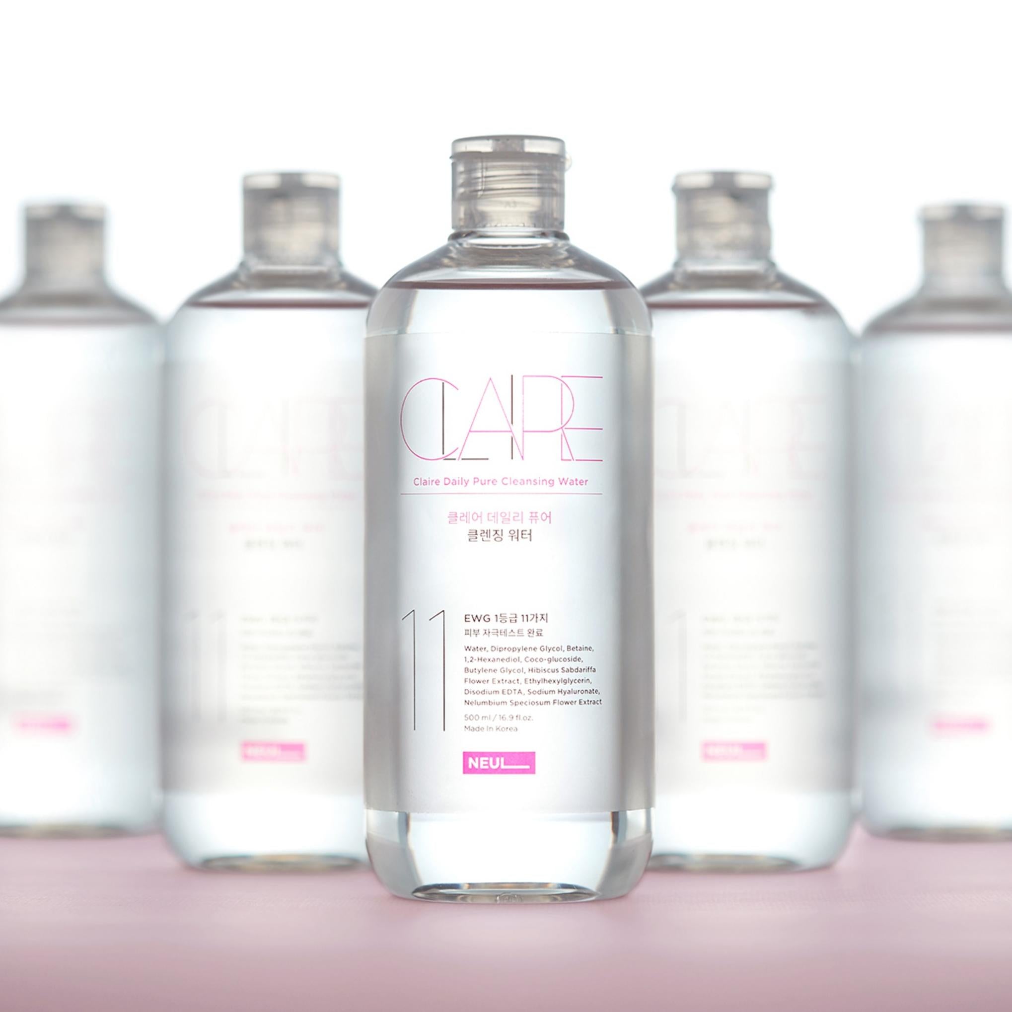 Água de limpeza diária pura Always Claire