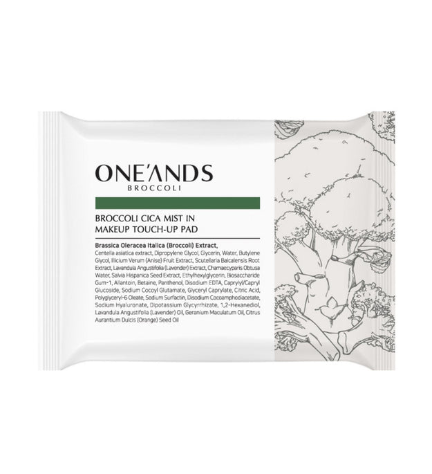 One &'s Broccoli Cica Mist in Correction Makeup Pad