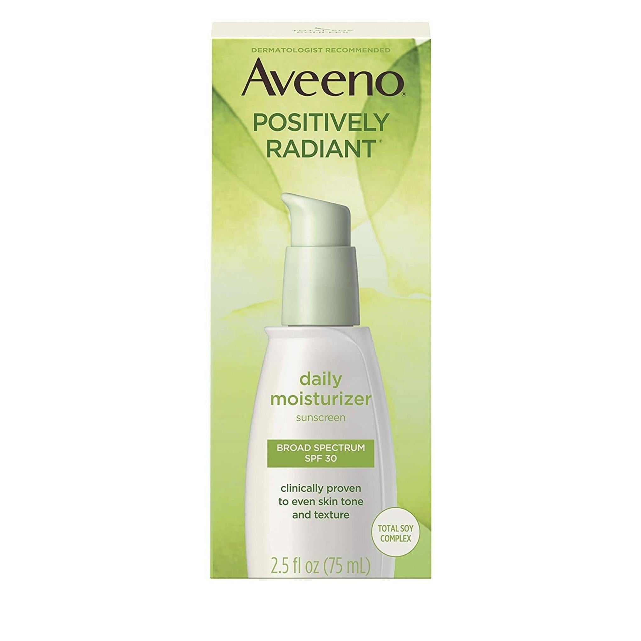 Aveeno Positively Radiant Daily Moisturizer Sunscreen