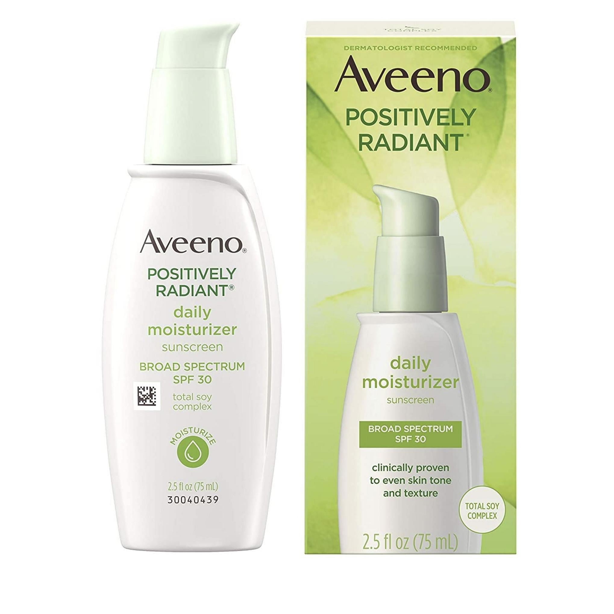 Aveeno Positively Radiant Hidratante Diário com Protetor Solar