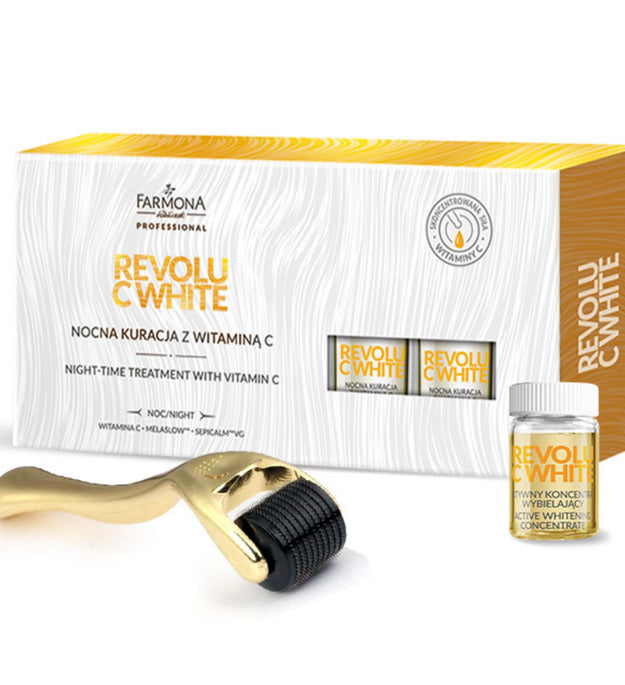 Pamona Revolu C White Ampoule 5ml x 5p + Derma Roller