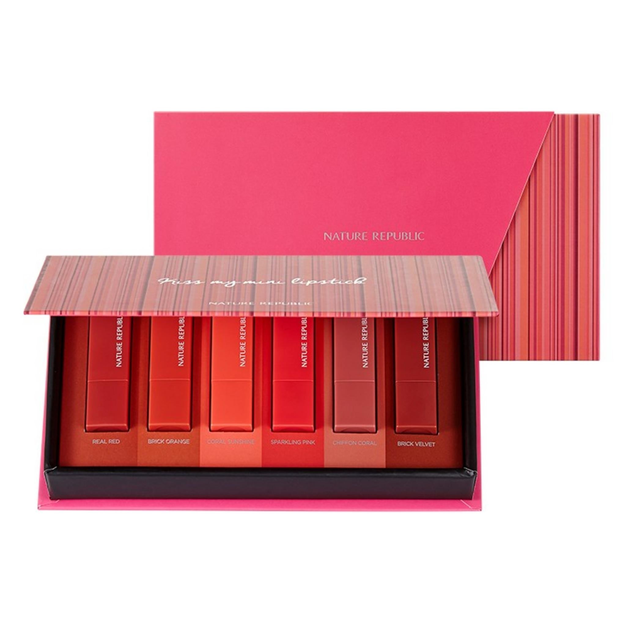 مجموعة أحمر الشفاه كيس ماي ميني من نيتشر ريبابليك إصدار غير لامع