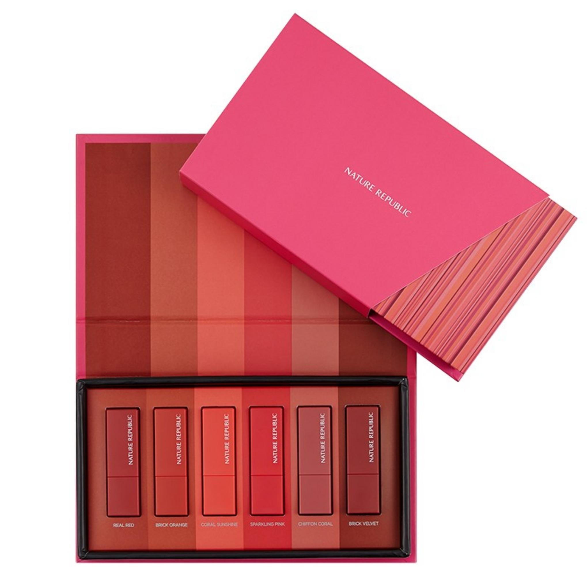 مجموعة أحمر الشفاه كيس ماي ميني من نيتشر ريبابليك إصدار غير لامع