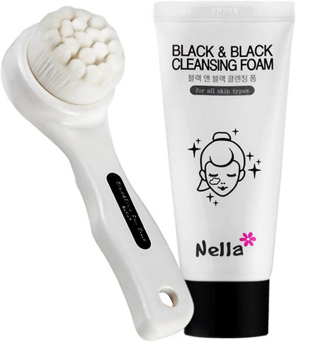 Nella Black & Black Espuma de Limpeza 50g + Pincel