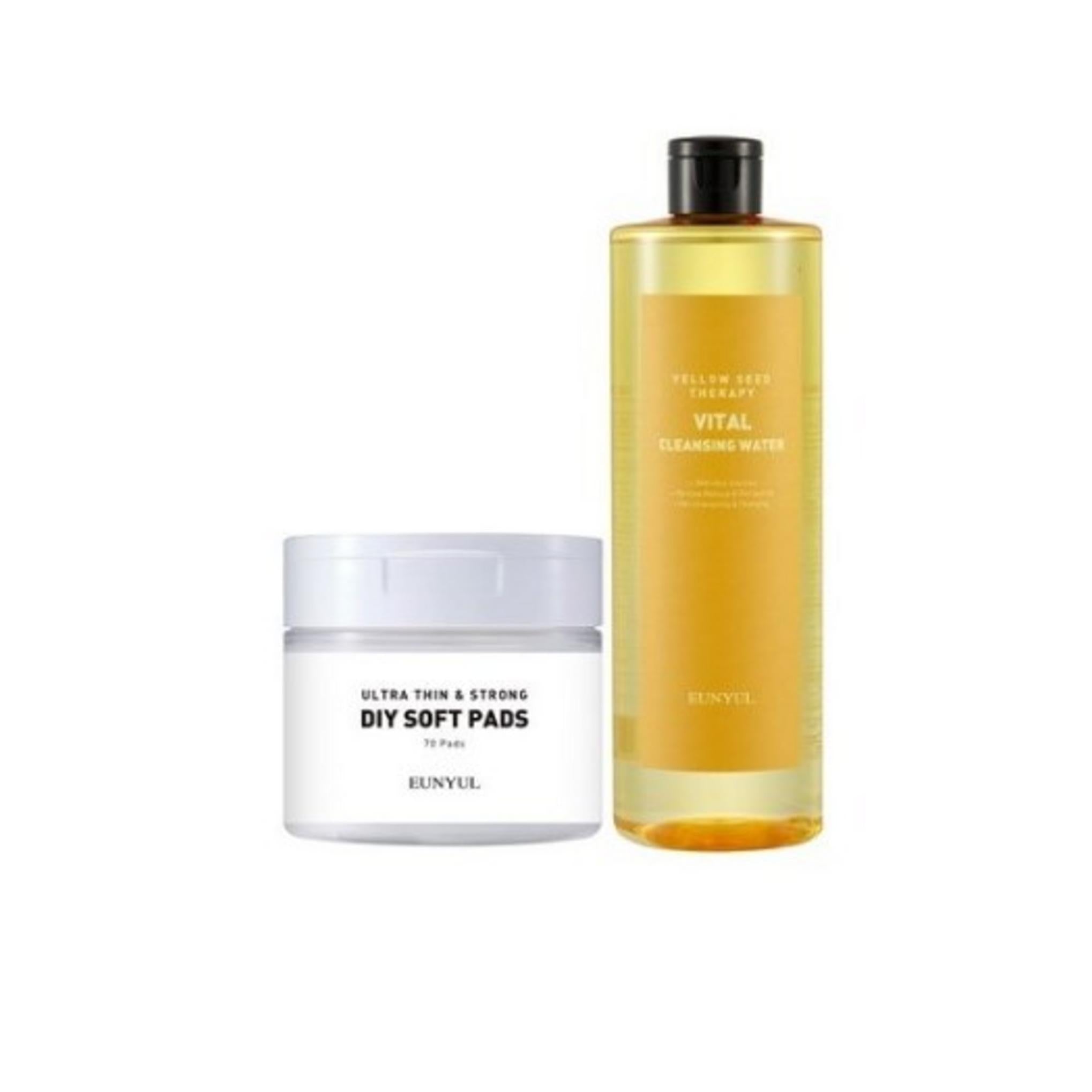 Eunyul Yellow Seed Therapy Eau Nettoyante Vitale 500 ml + Ensemble Pad 70p