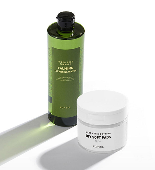 Eunyul Green Seed Therapy Agua Limpiadora Calmante 500ml + Almohadilla 70p Set