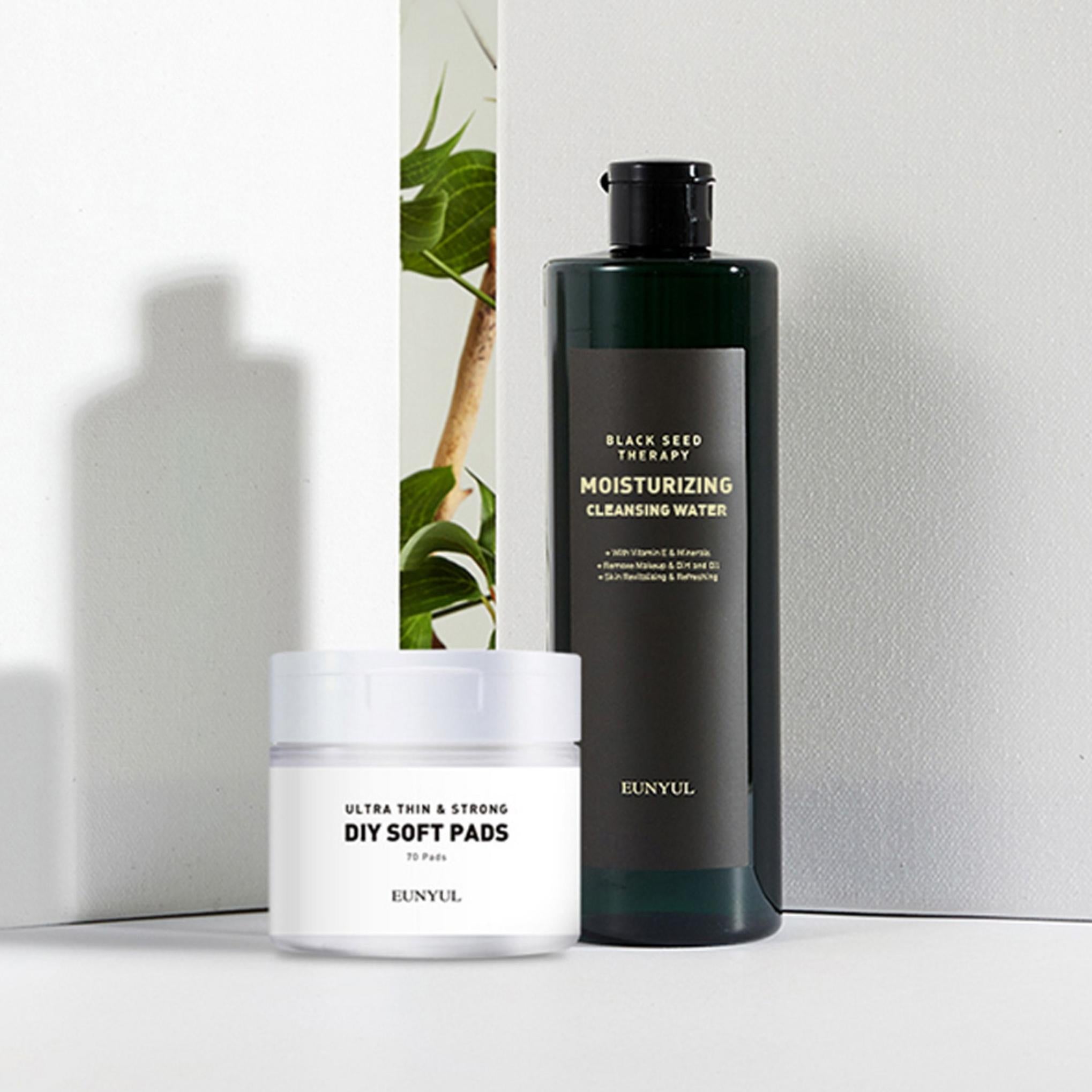 Eunyul Black Seed Therapy Eau Nettoyante Hydratante 500 ml + Pad 70p Set
